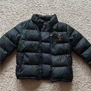 Polo by Ralph Lauren Kids Green and Black Puffer Jacket